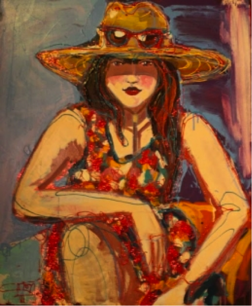 Girl with Hat, by Sarah Holl 
