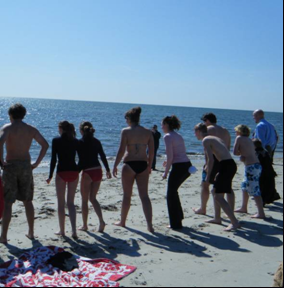 The Polar Plunge took place at noon on Sunday, March 7th, on West Dennis Beach