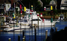 Boats and Buoys at Hyannis Harbor 