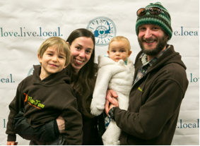 Lindsay with her family at the Love Local Festival Photograph by Anthony Esposito 