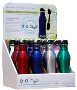 The ECH20 is made of 18/8 stainless steel with no inner lining, thus is BPA free. 