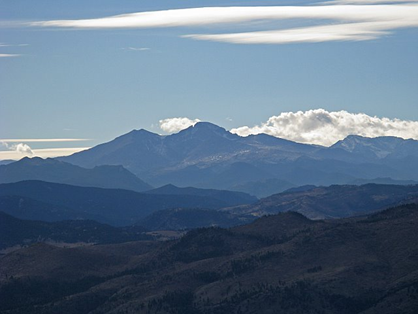    Longs Peak and Mt. Meeker from Horsetooth Rock